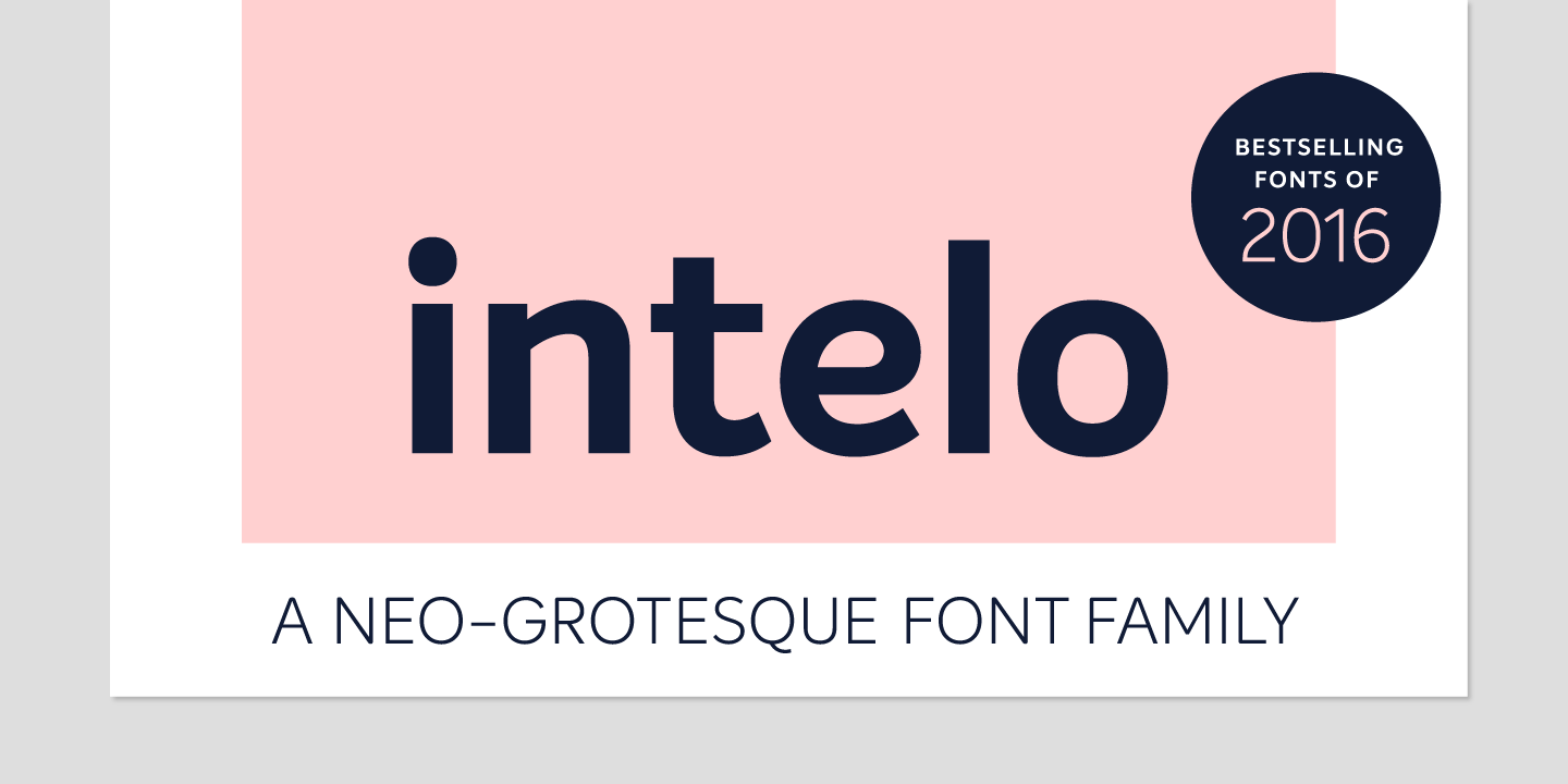 Example font Intelo #14